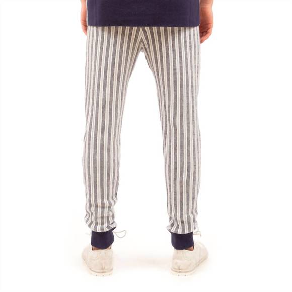 NEW PROPAGANDA AGENCY men's woven stripe sweatpants in multi - Picture 3 of 5